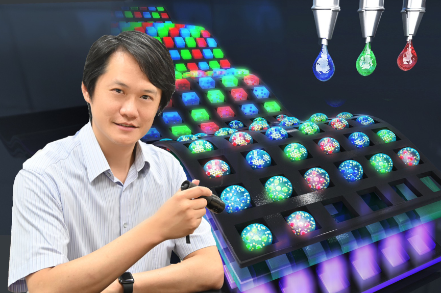 
A research team led by Prof. Sean Chen of the Department of Materials Science and Engineering has recently developed the world’s first quantum dot material using saltwater as a coating.