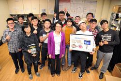 

Hung (in pink) and her research team.