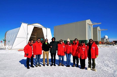 Part of the COSI research team at McMurdo Station.