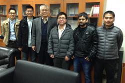 Professor Tai Nyan-hwa (third from left) with his research team, including first author of the magic sponge project, Dr. Nguyen Duc Dung (right).