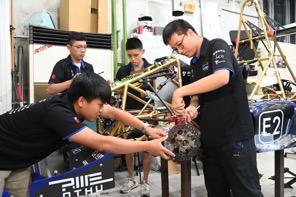 
NTHU Racing’s TH05 is the first four-wheel-drive racecar built by students in Taiwan.