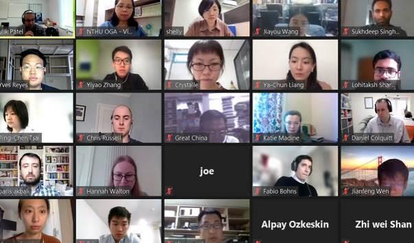 
Participants in the Tsinghua-Liverpool joint degree program holding an online conference in May.