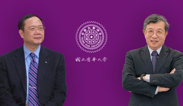 Chen Wen-tsuen (left) and SC Hsin, the recipients of the 2022 Outstanding Alumni Award.