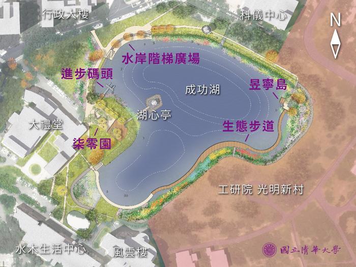 Renovation plan for Chenggong Lake.