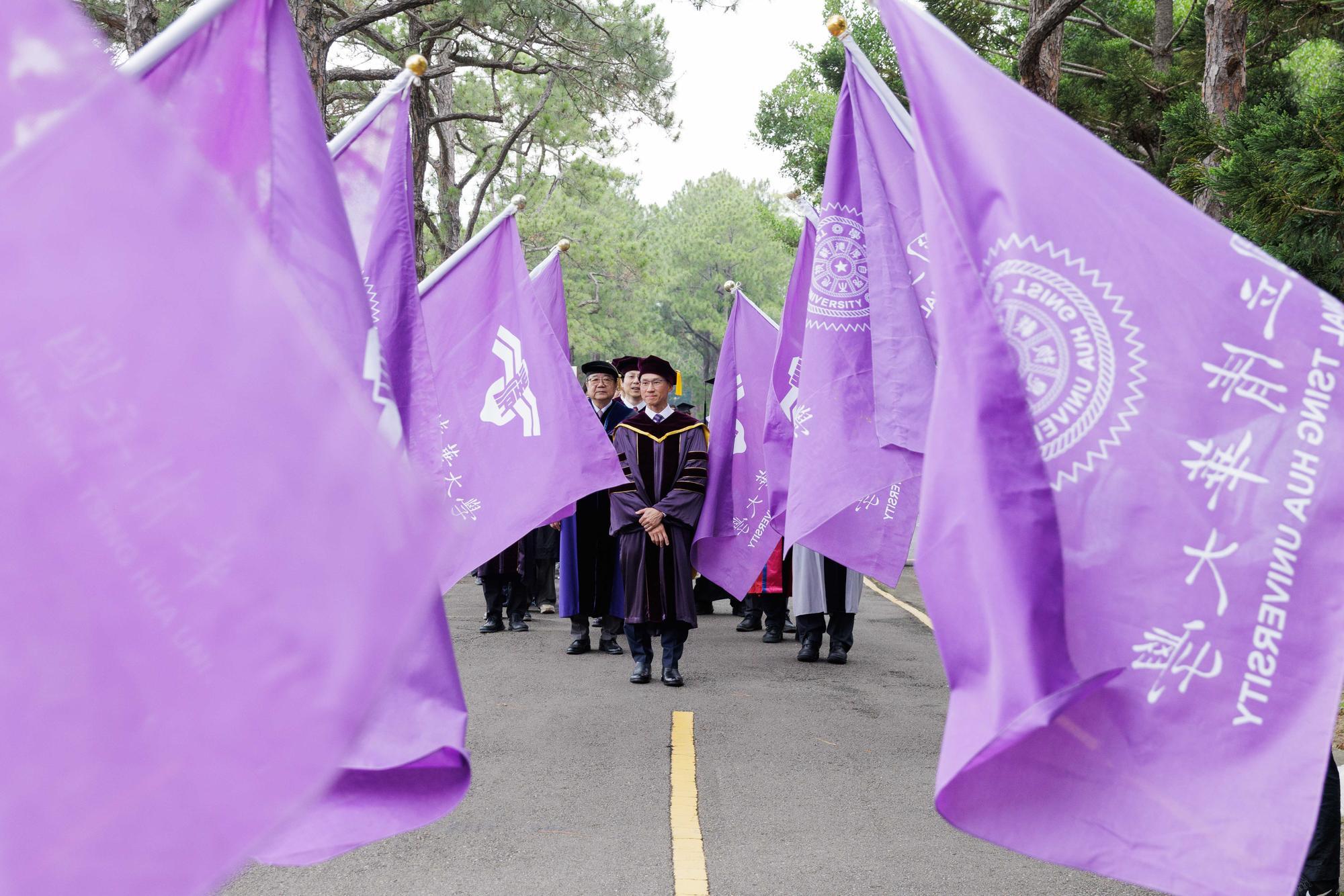 The procession preceding the ceremony.