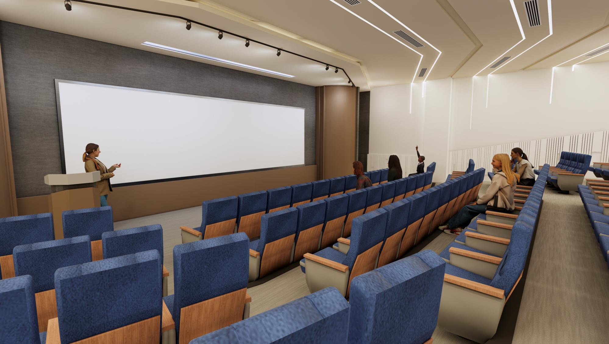 Rendering of the FITEK Lecture Hall.