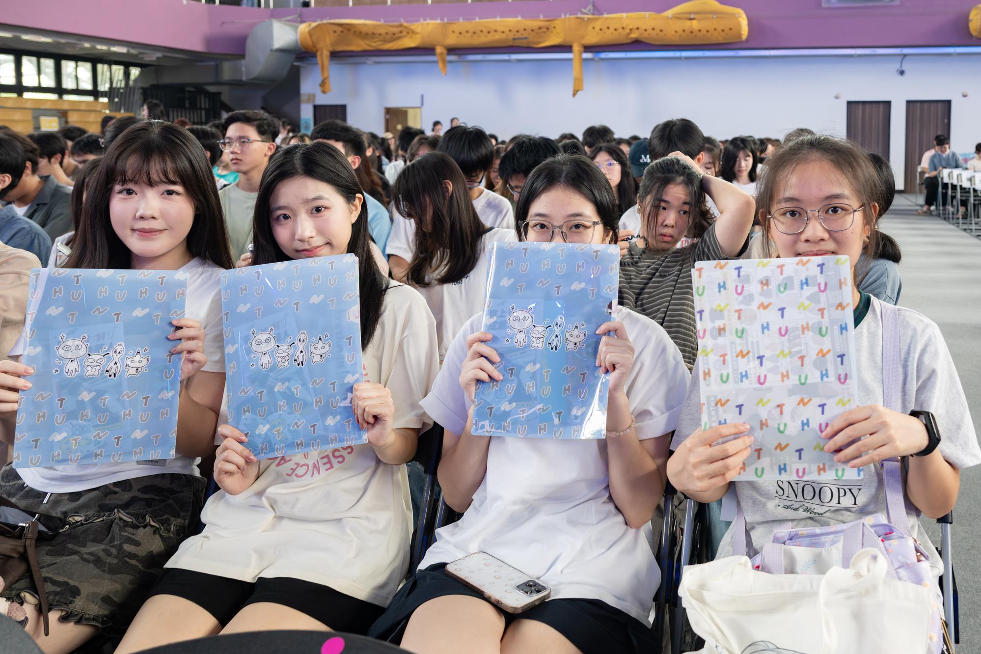 NTHU freshmen take part in the "Future with You" orientation opening ceremony as they begin their university journey.