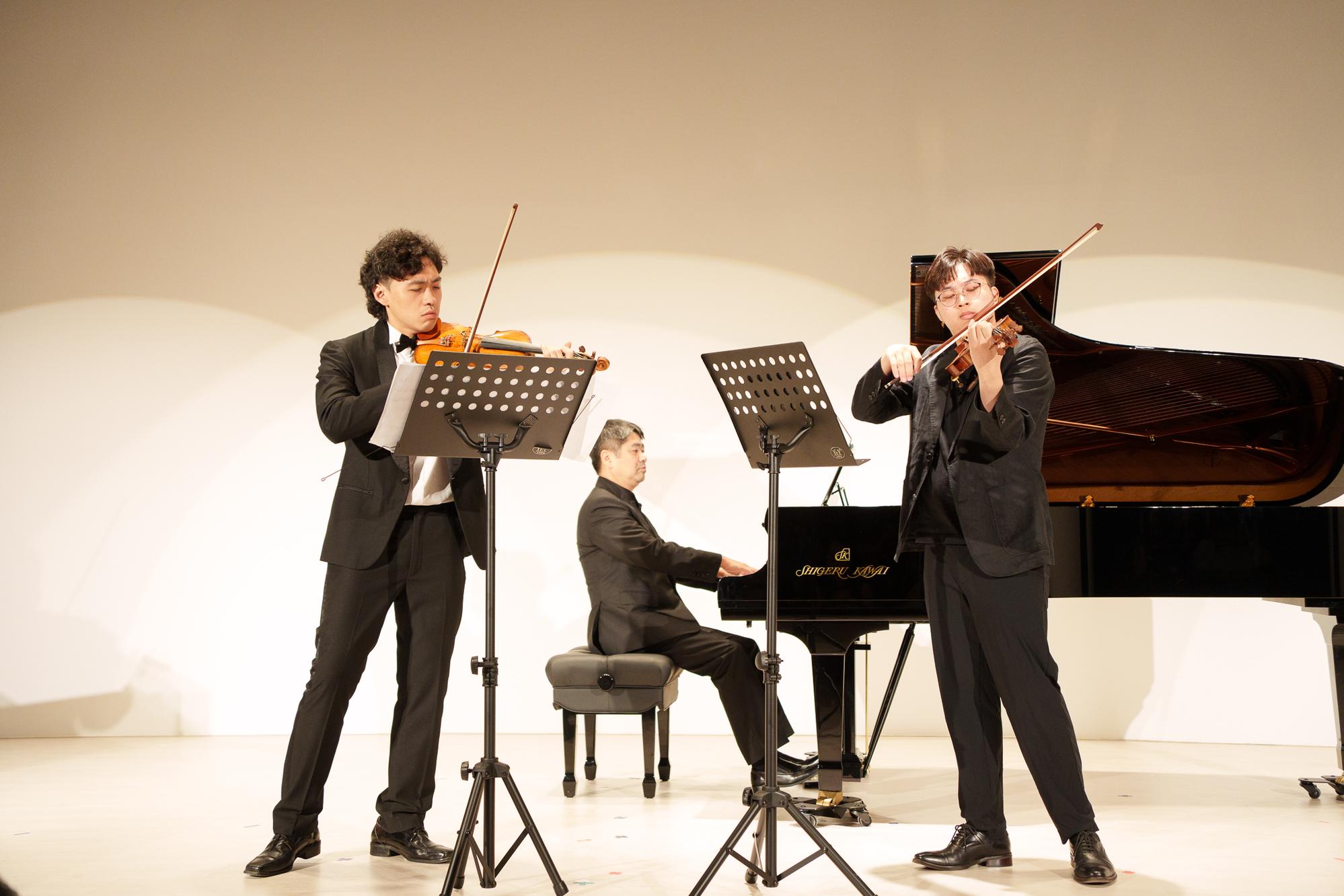 The Musical Legacy concert brings together NTHU music faculty and students in a celebration of musical exchange across generations. The photo shows the 2025 performance.