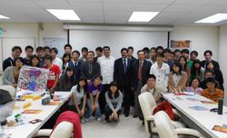 A symposium at NTHU featuring a parliamentary delegation from India.
