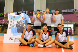 We’re ready! Members of NTHU’s volley ball teams had a rewarding experience volunteering at the Summer Universiade.