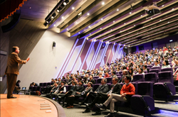 Mazur’s talk was attended by nearly 400 teachers and students.