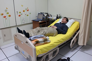Simulation of cancer patient receiving BNCT.