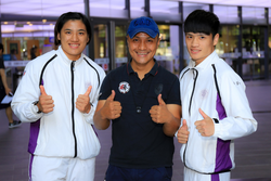 Chen Nien-chin, Ko Wen-ming, and Tu Po-wei (left to right).