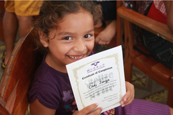Participant at an education camp held in Belize in 2015.