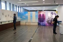 Visitors at An Exhibition of the Letters of Tsinghua Scholars.

