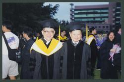 President Shen with Nobel laureate Yang 
