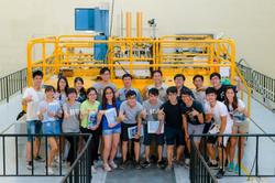 Visiting the nuclear reactor at NTHU.