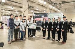
Assistant Professor Frank Lin (first on left) with NTHU Formosa at the iGEM competition.